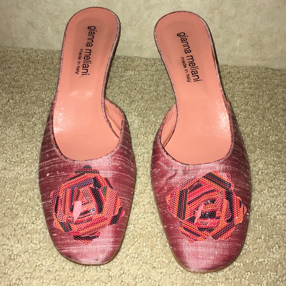 GIANNA Meliani Pink MADE IN ITALY Heels Sz 39